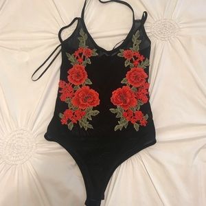floral body suit